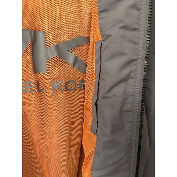Michael Kors Mens Size XL Grey Lightweight Bomber Jacket EUC Water Resistant - Picture 8 of 10
